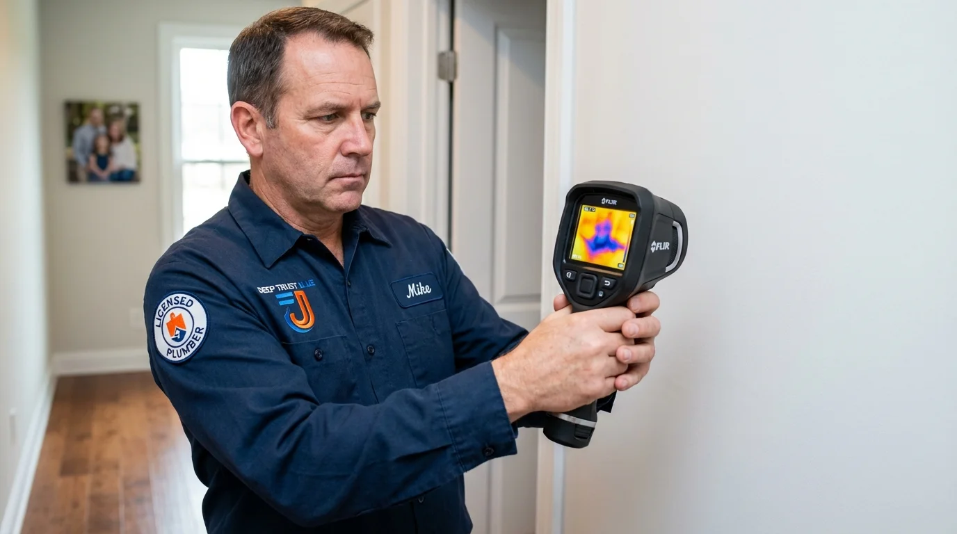 Thermal imaging leak detection by Johns Plumbing LLC in Delafield
